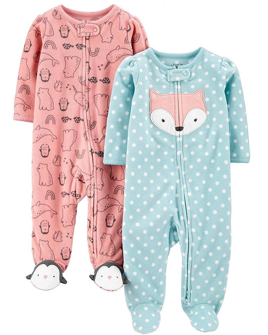 2 Pijamas en Fleece Diseño Polar