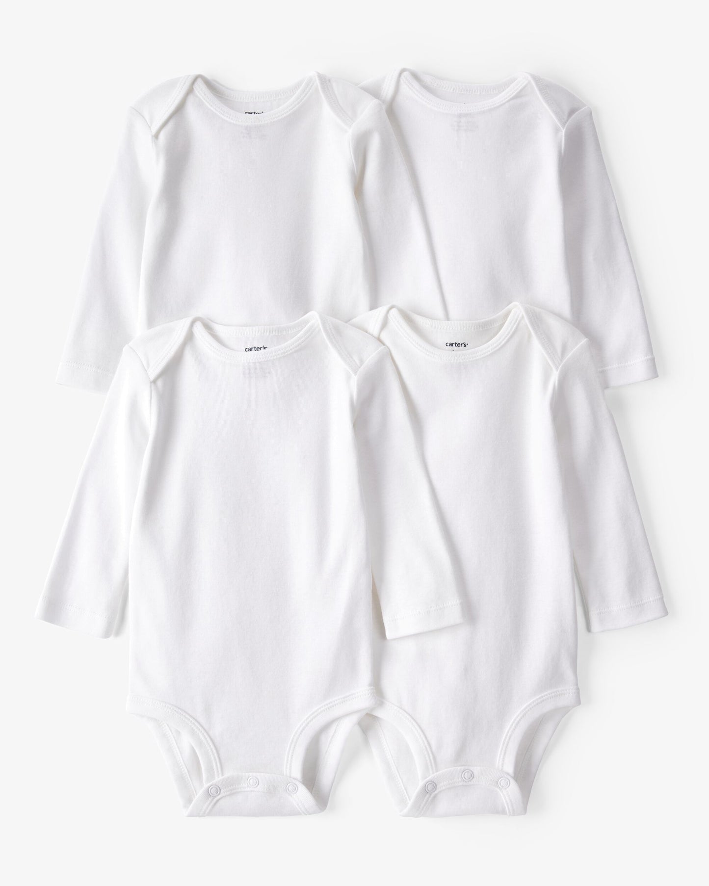 Set 4 Bodies Manga Larga Blancos