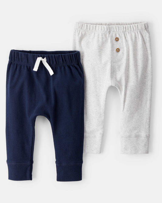 Set 2 Pantalones Diseño Gris/Azul