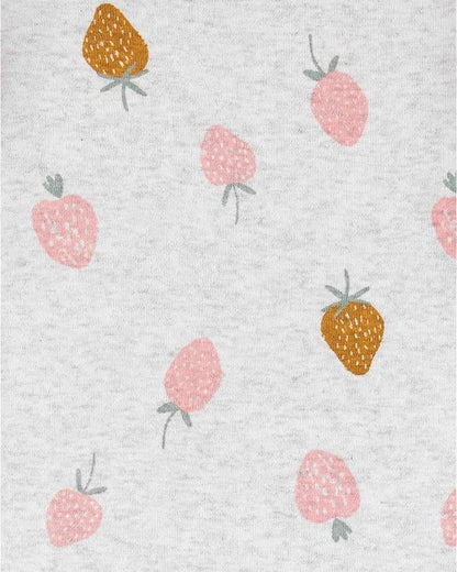Set 6 Bodies Manga Corta Diseño Buhos y Fresas