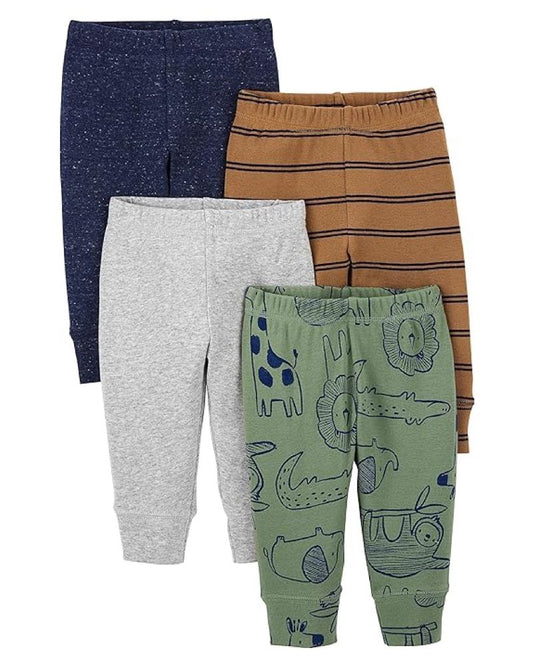 Set 4 Pantalones Diseño Oso Perezoso