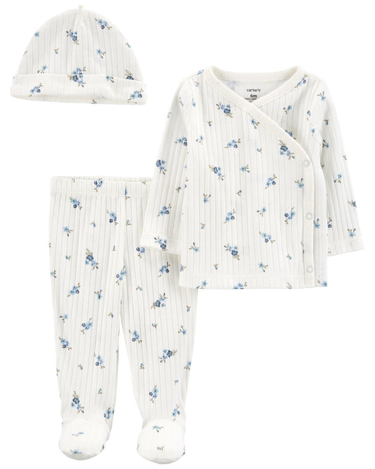 Conjunto/Pijama 3 Piezas Diseño Floral