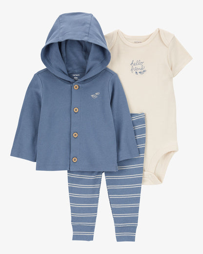Conjunto 3 Piezas Diseño Hello Friend
