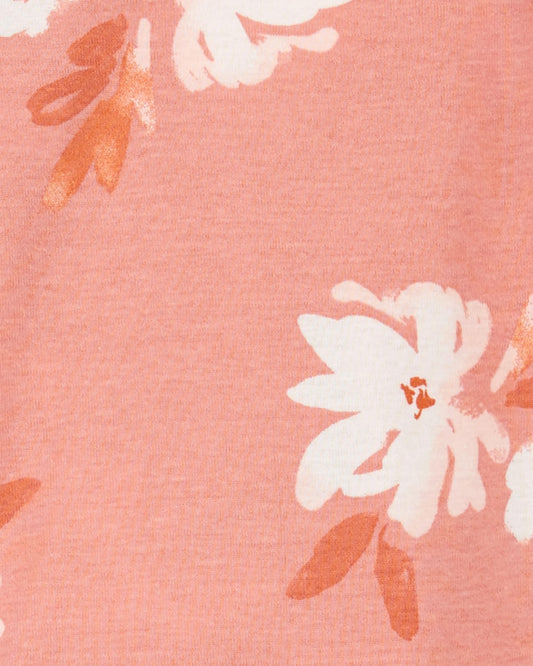 Conjunto/Pijama 2 Piezas Botones Diseño Flores