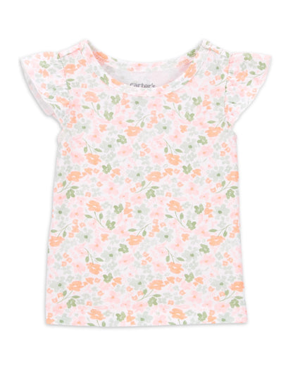Conjunto 2 Piezas Overol Corto y Blusa Floral