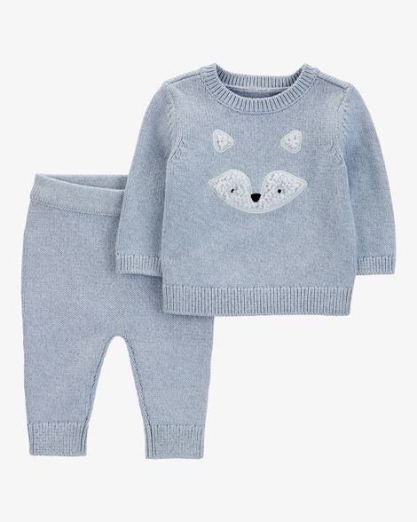 Conjunto 2 Piezas Tejido Fox