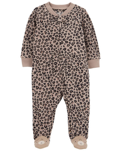 Pijama en Fleece Diseño Leopardo