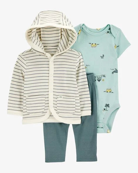 Conjunto 3 Piezas Diseño a Rayas