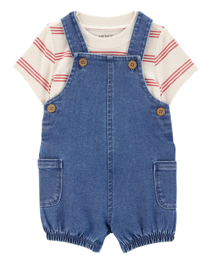 Conjunto 2 Piezas Overol en  Jean