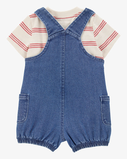 Conjunto 2 Piezas Overol en  Jean