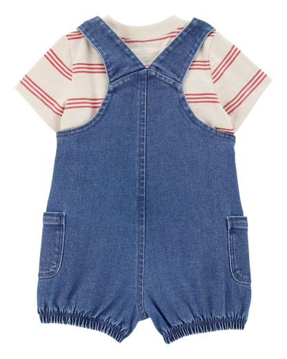 Conjunto 2 Piezas Overol en  Jean