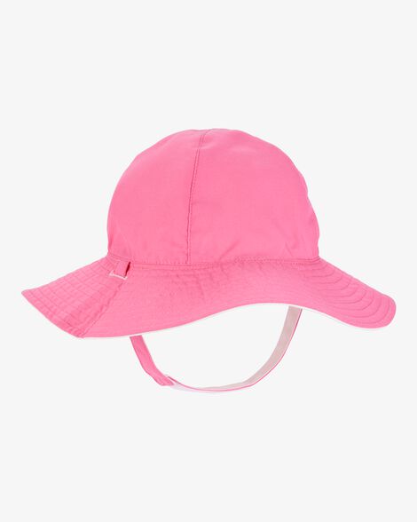 Sombrero Reversible Rosa y Blanco
