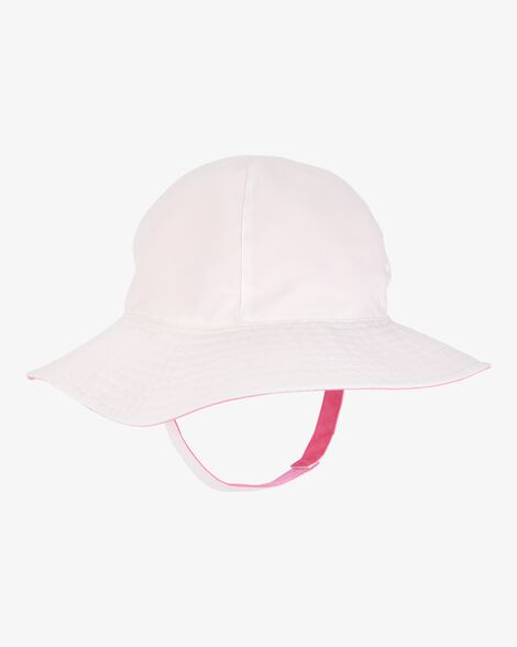 Sombrero Reversible Rosa y Blanco