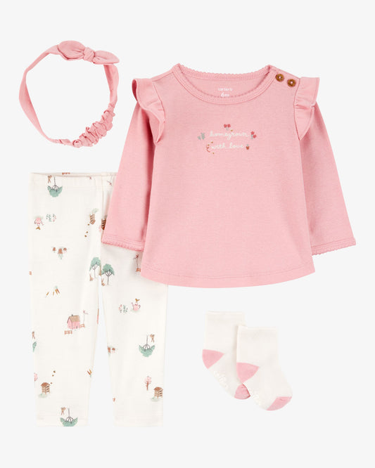 Conjunto 4 Piezas Diseño Farm