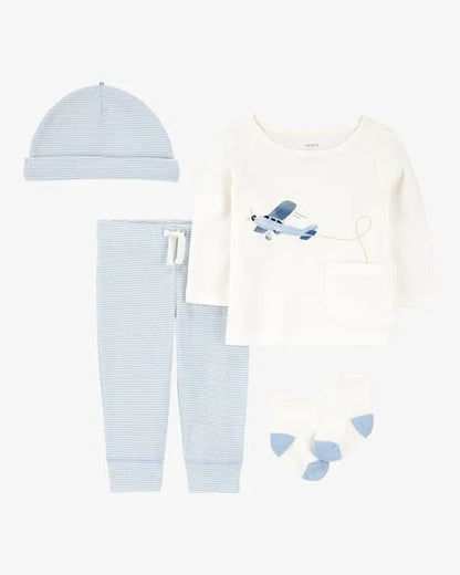 Conjunto/Pijama 4 Piezas Diseño Airplane
