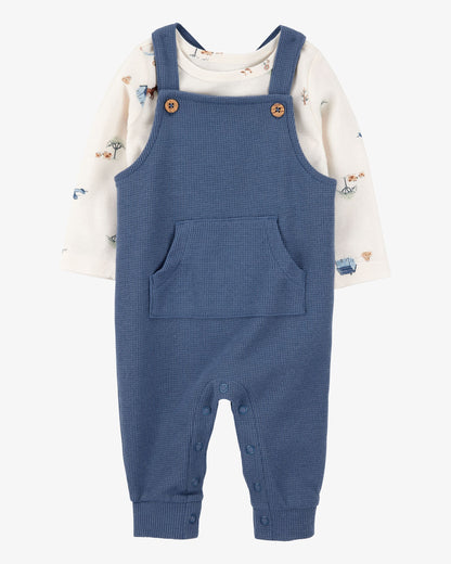 Conjunto 2 Piezas Overol Azul