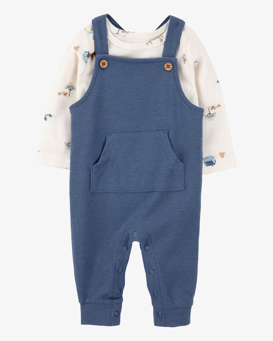 Conjunto 2 Piezas Overol Azul