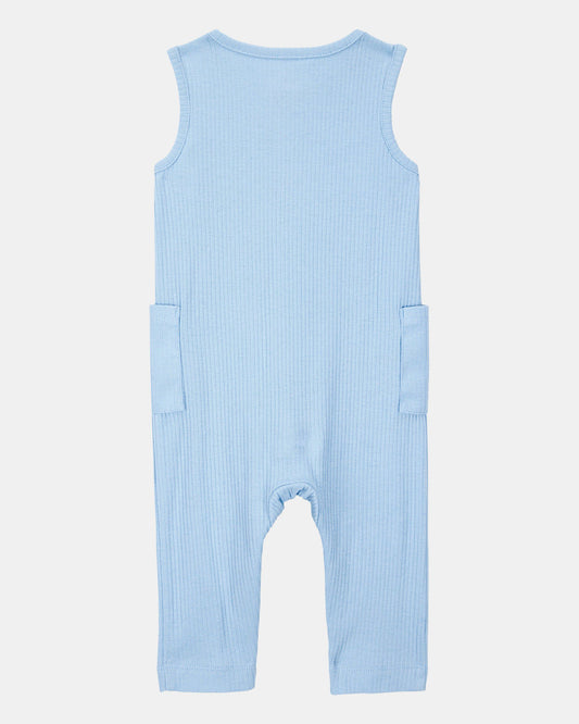 Conjunto 2 Piezas Enterizo y Medias Azul