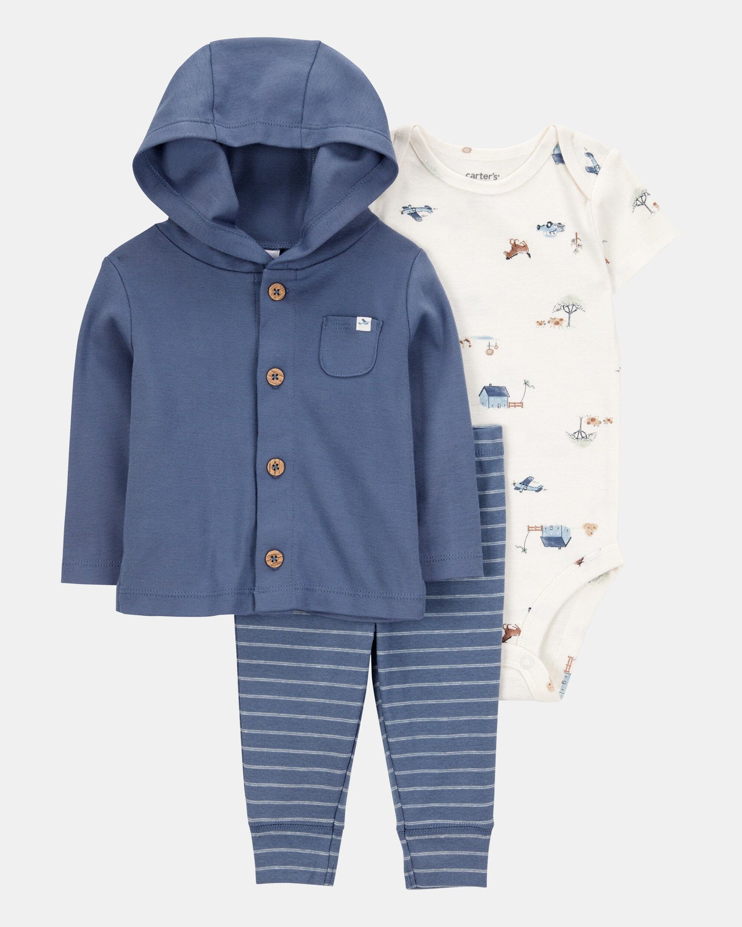 Conjunto 3 Piezas Diseño Barn
