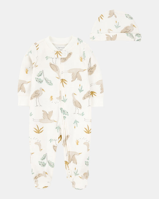 Conjunto/Pijama 2 Piezas Diseño Marfil