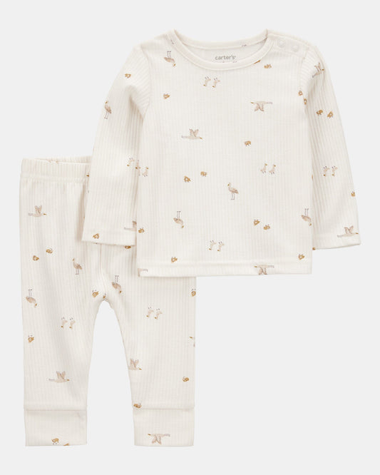 Conjunto/Pijama 2 Piezas Diseño Bird