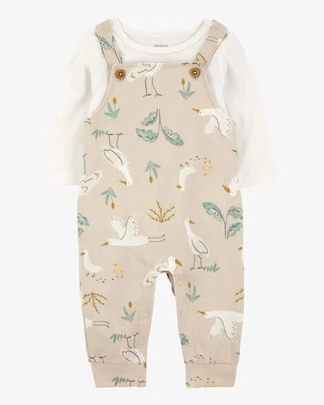 Conjunto 2 Piezas Overol Birds