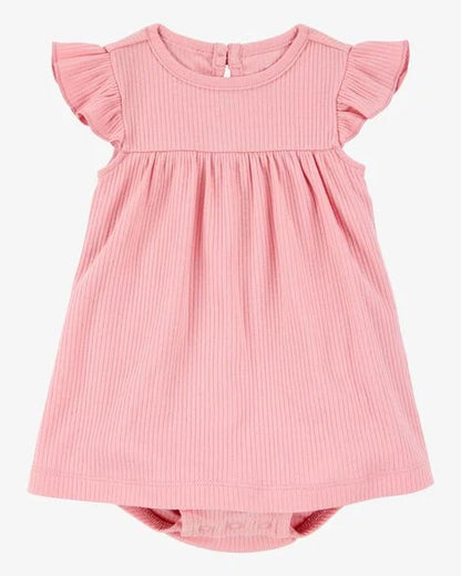 Vestido 2 Piezas Diseño Rosa