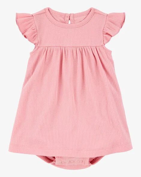 Vestido 2 Piezas Diseño Rosa