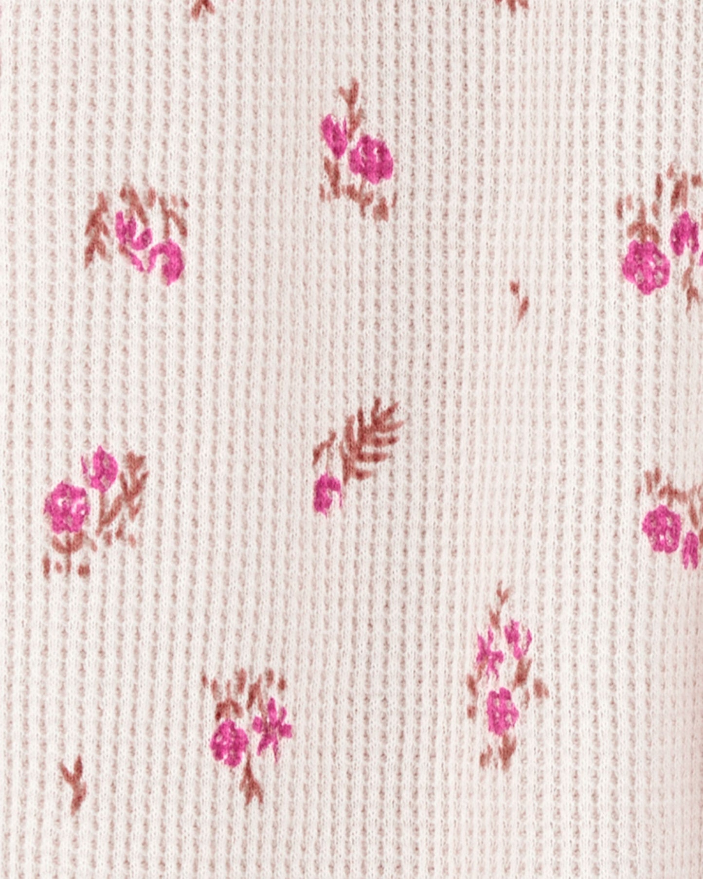 Pijama en Algodón Térmico Floral Khaki