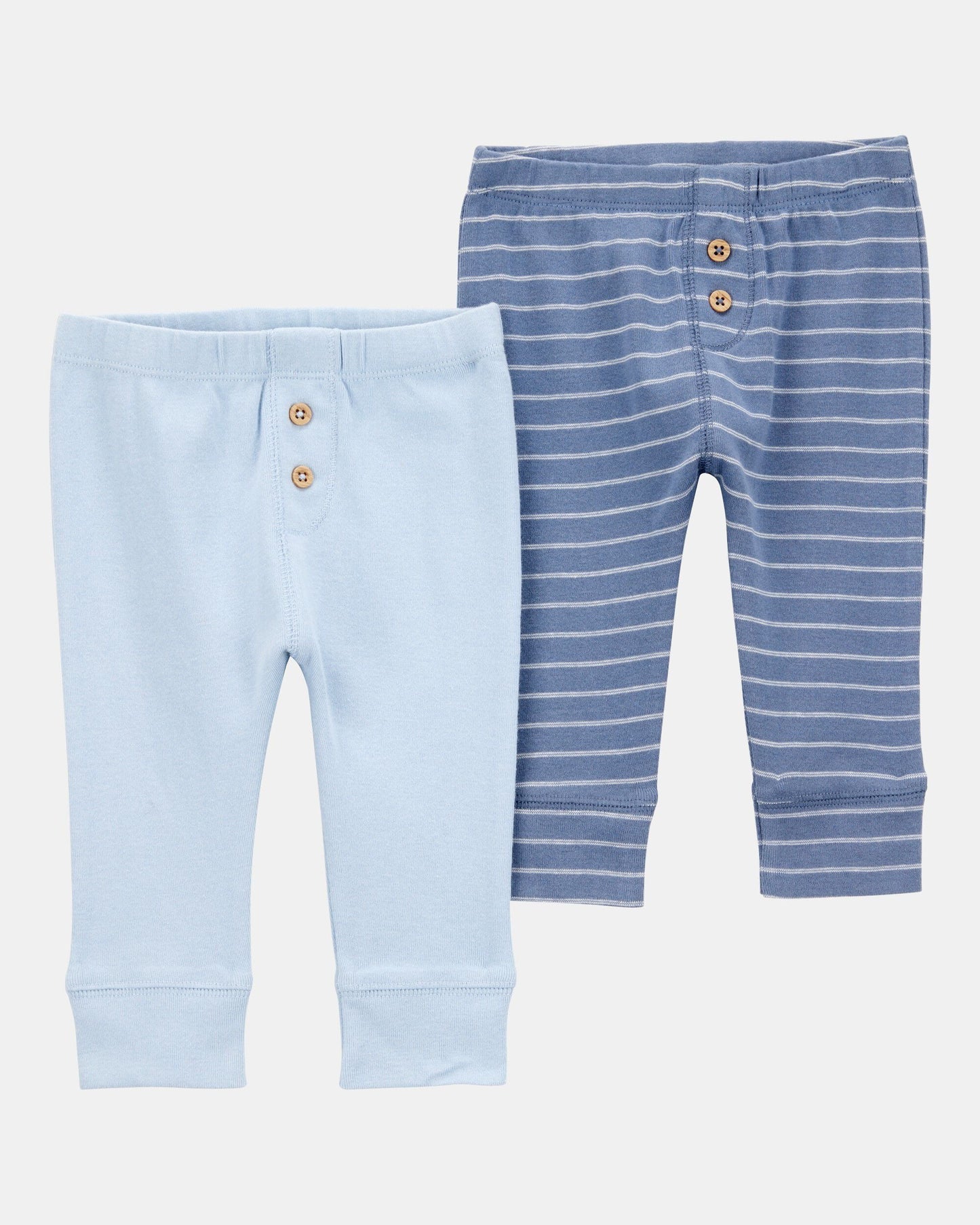 Set 2 Pantalones Diseño Rayas/Azul