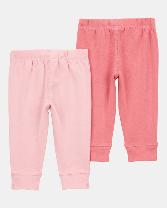 Set 2 Pantalones Diseño Rosa Gris