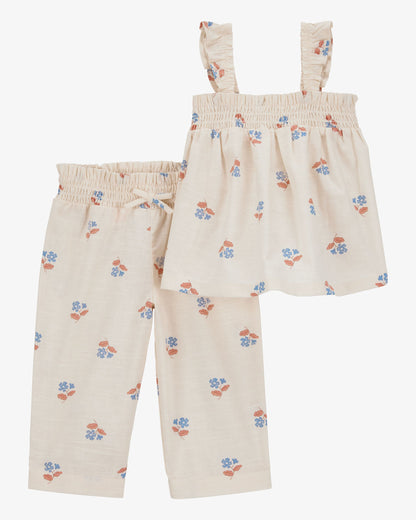 Conjunto 2 Piezas Diseño Floral