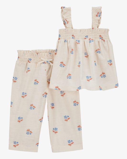 Conjunto 2 Piezas Diseño Floral