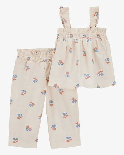 Conjunto 2 Piezas Diseño Floral