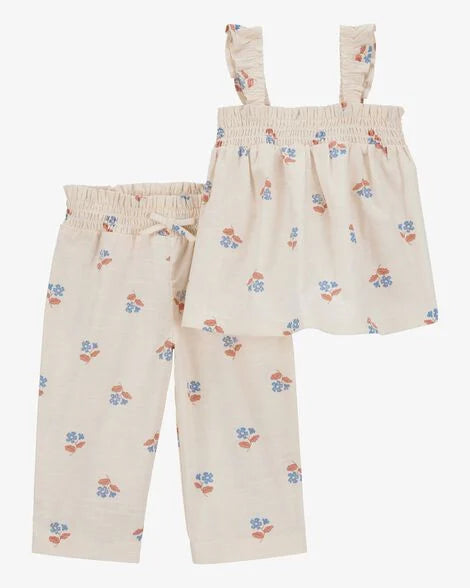 Conjunto 2 Piezas Diseño Floral