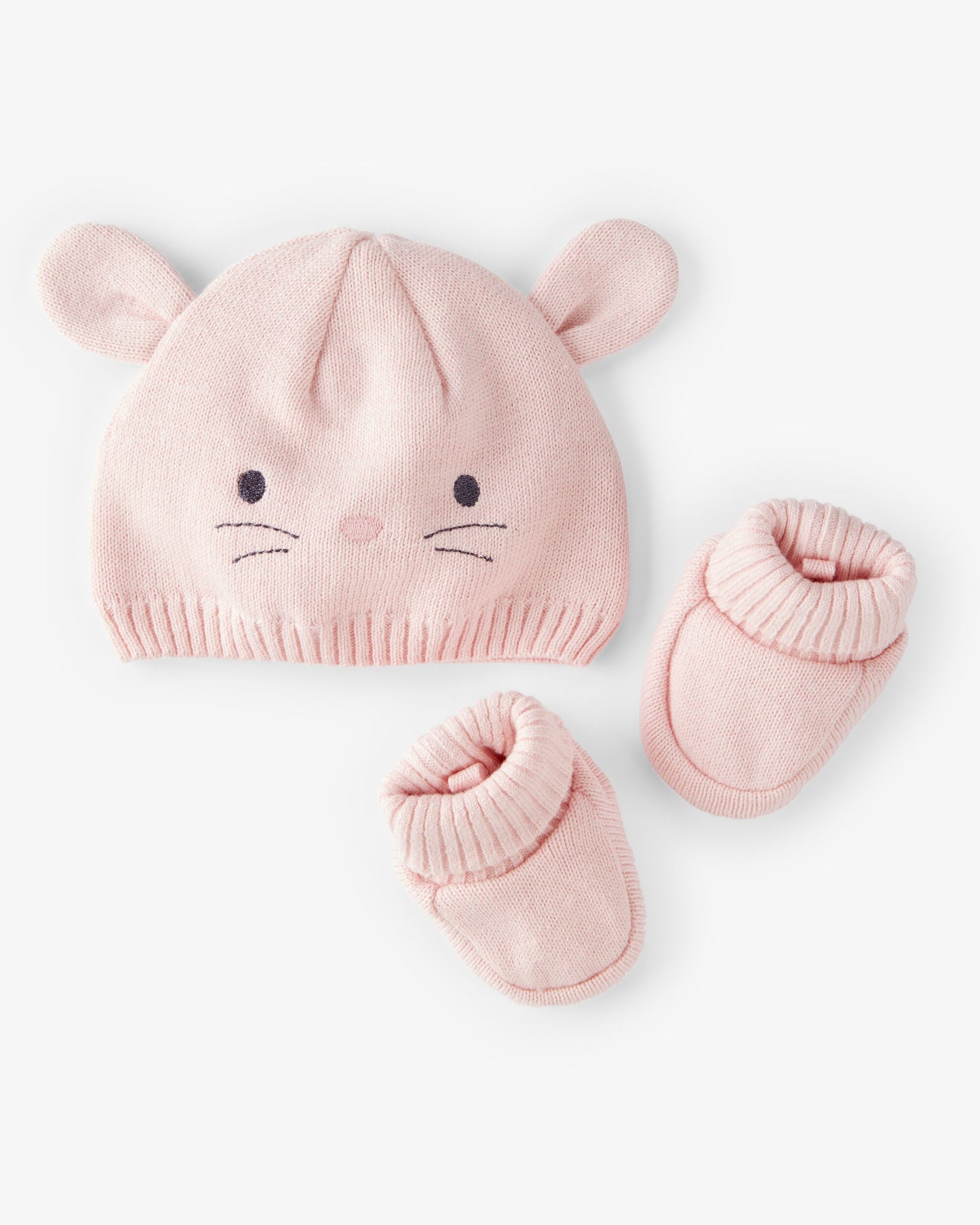 Set de Gorro & Botines Diseño Bunny