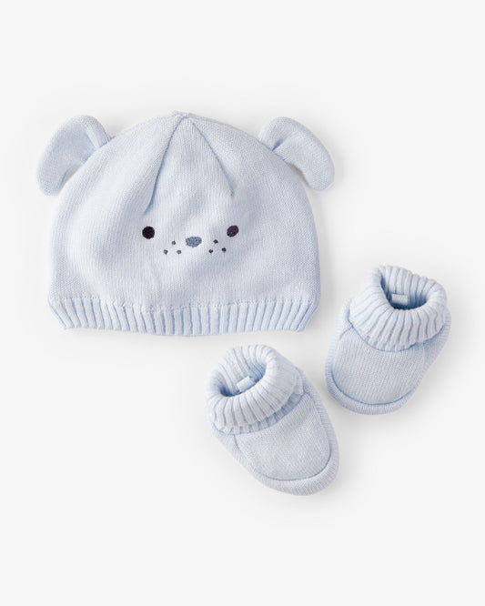 Set de Gorro & Botines Diseño Puppy