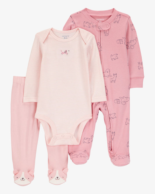 Conjunto/Pijama 3 Piezas Diseño Puppy