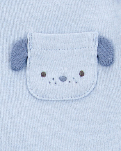 Set 5 Bodies Manga Corta Diseño Puppy Pocket