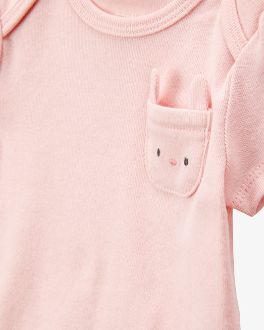Set 5 Bodies Manga Corta Diseño Bunny Pocket