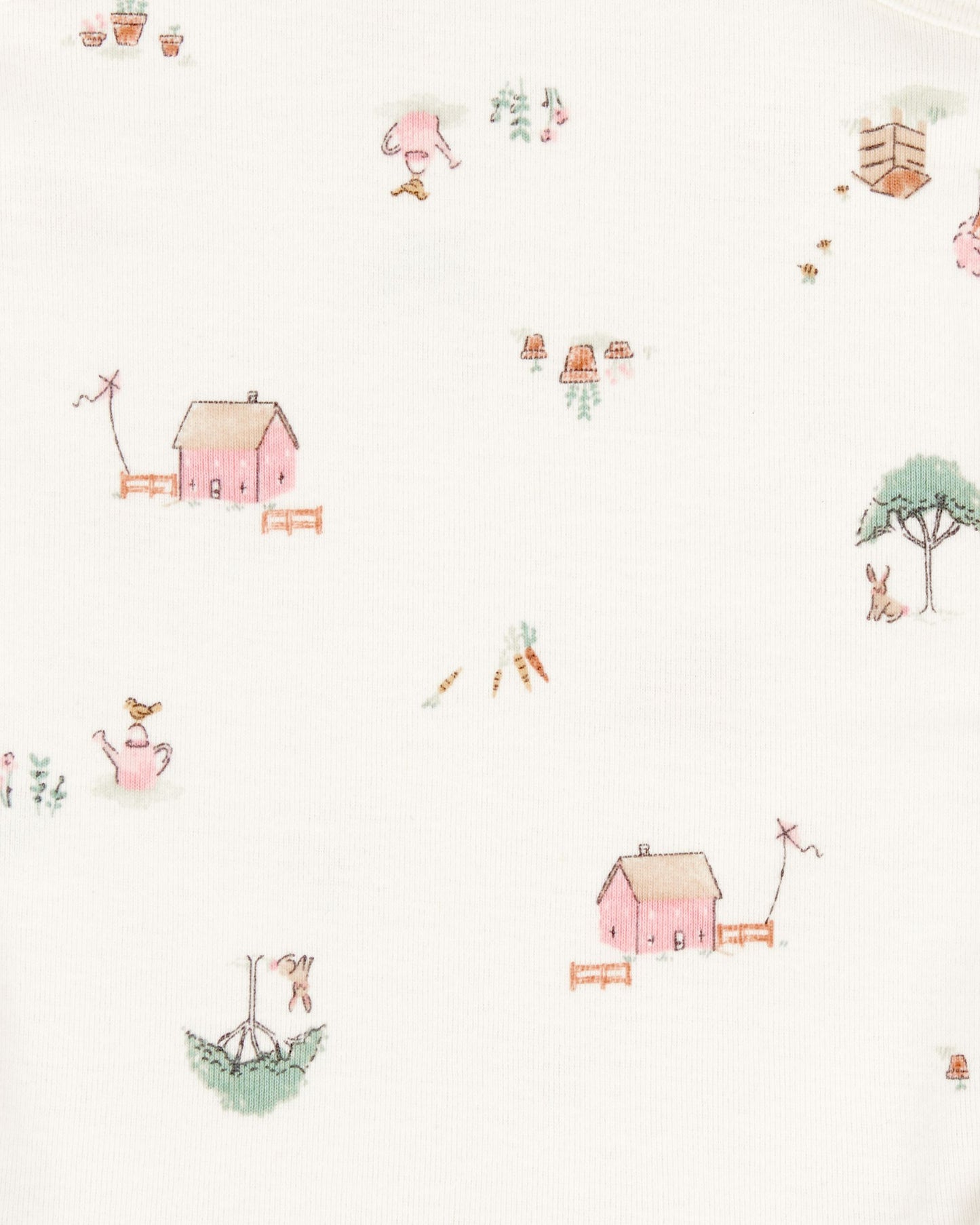 Set 5 Bodies Manga Corta Diseño Floral Bunny