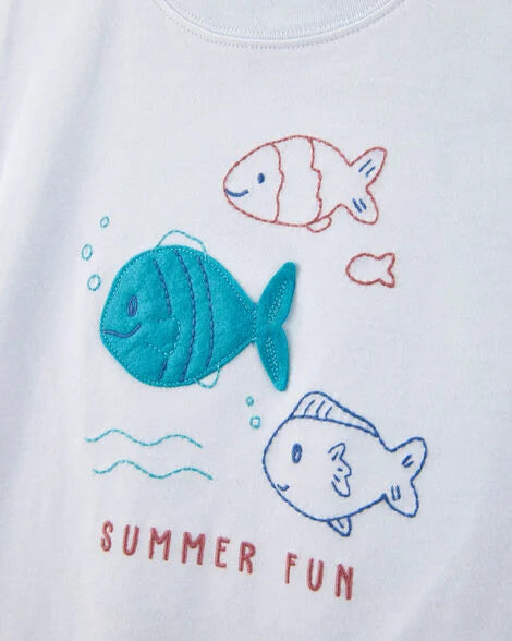 Conjunto 2 Piezas Corto Diseño Fish