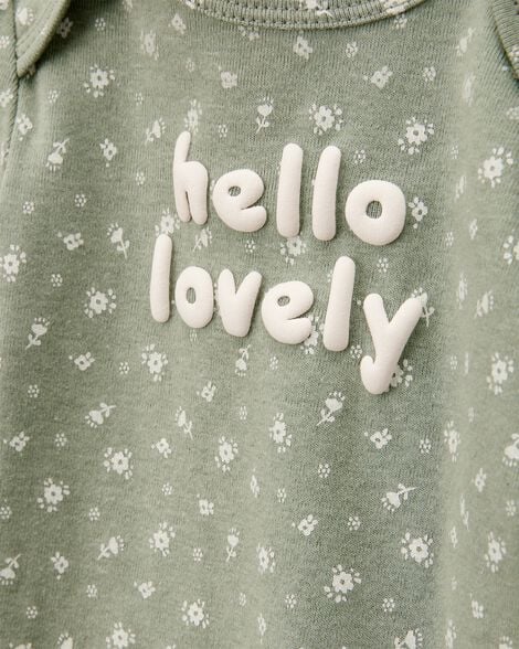 Set 5 Bodies Manga Corta Diseño Hello Lovely