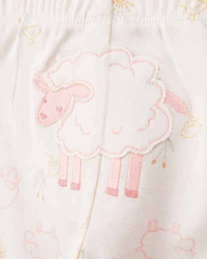 Conjunto 3 Piezas Diseño Floral Sheep