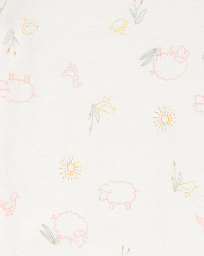 Conjunto 3 Piezas Diseño Floral Sheep