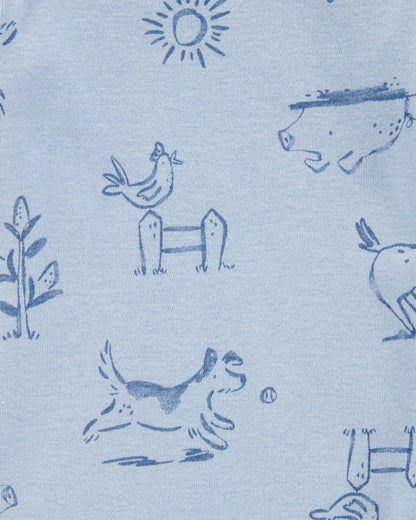 Set 4 Bodies Manga Larga Diseño Farm Dog