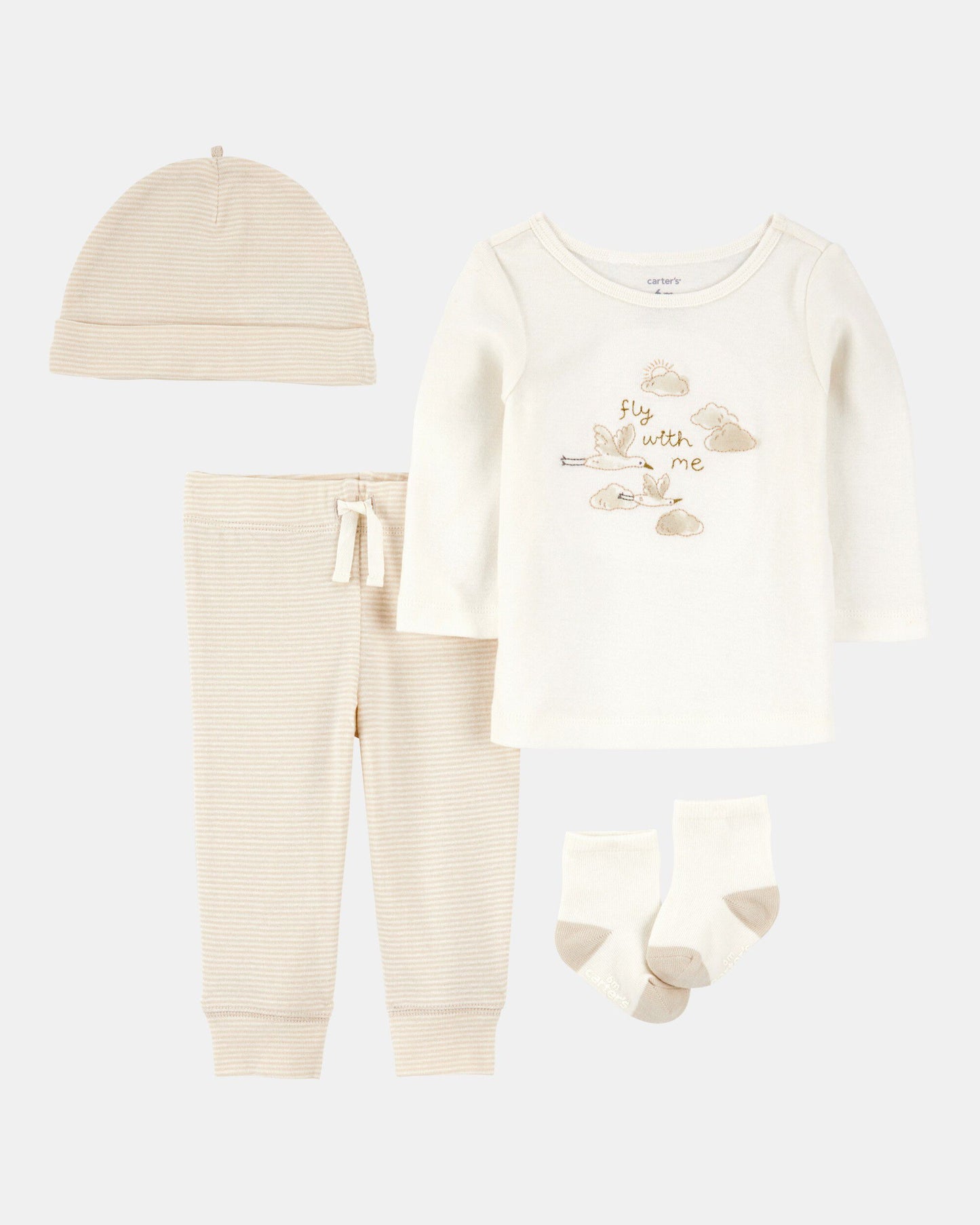 Conjunto/Pijama 4 Piezas Diseño Cloud
