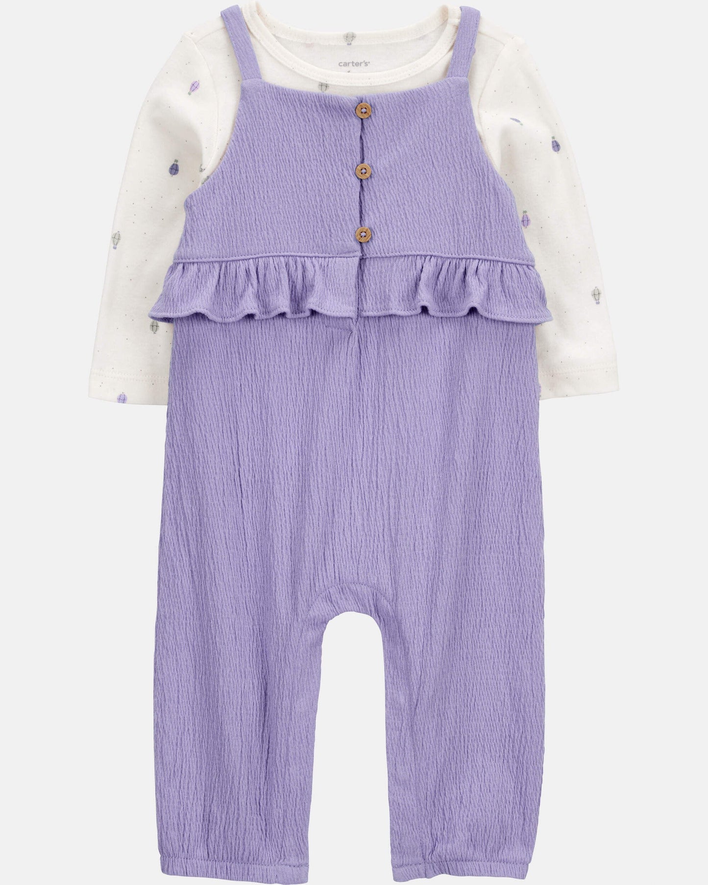Conjunto 2 Piezas Overol Violeta