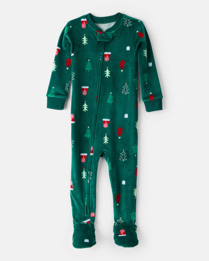 Pijama en Terciopelo Diseño Christmas Trees