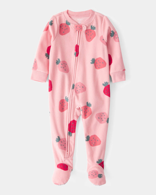 Pijama en Fleece Diseño Strawberry
